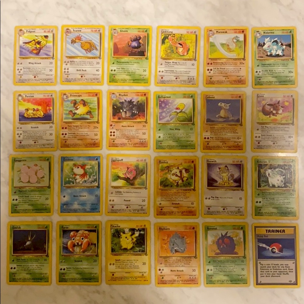 Jungle Set Pokémon Card Lot